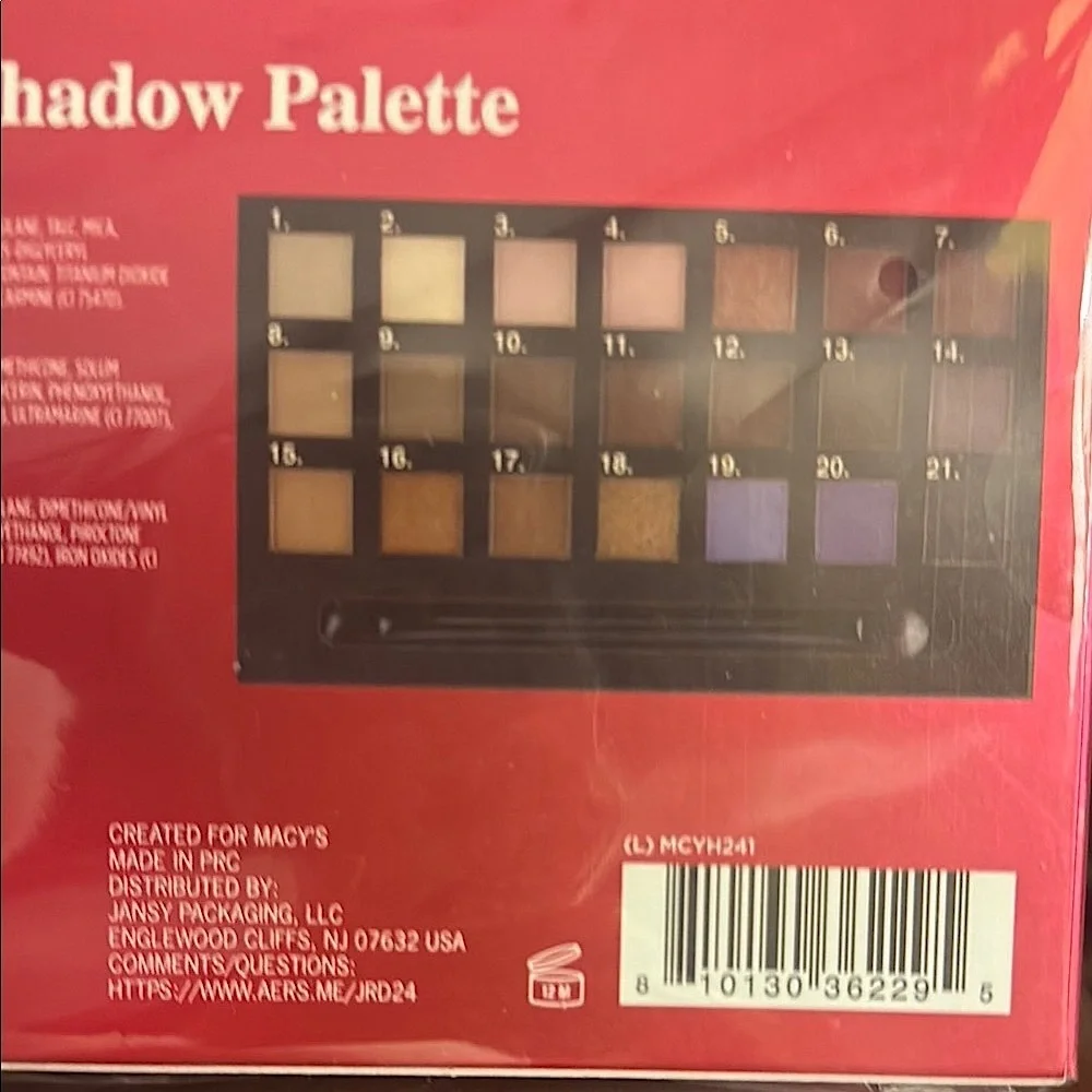 Vibrant Red Eyeshadow Palette